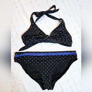 Joe Fresh Polka Dot Triangle Top Bikini M/L